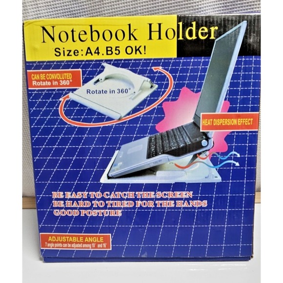 Notebook Holder Size A4.‎ B5 Rotates 360 Adjustable NIB NEW - Picture 1 of 5